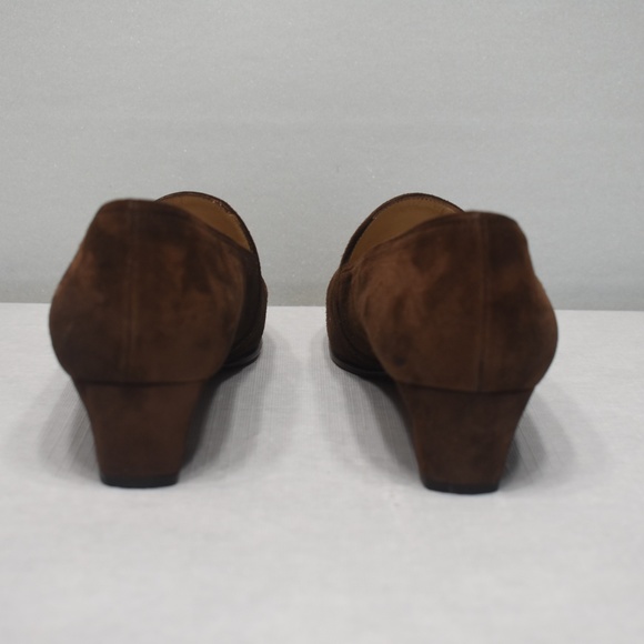 Cole Haan Brown Suede Low Heels Mules - Picture 4 of 6